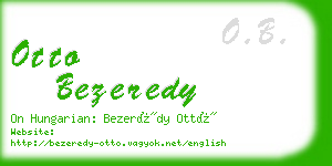 otto bezeredy business card